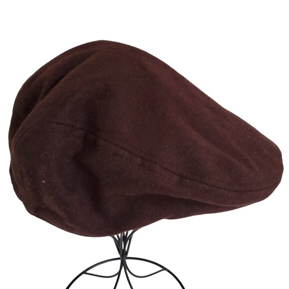 Chaps by Ralph Lauren Cabbie Newsboy Hat Men's Size S/M Brown 7 in Wool Blend - Picture 5 of 13